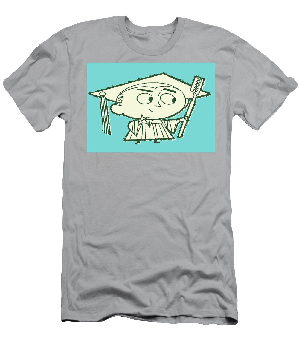 1 Graduate Holding Toothbrush Csa Images T-Shirt
