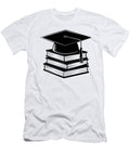1 Graduation Cap on Book Stack Joanna Redesiuk T-Shirt