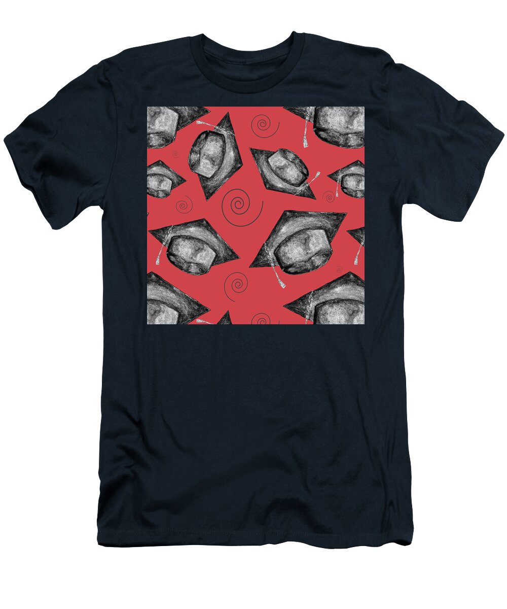 1 Green Graduation Cap with a Twist Iris Richardson T-Shirt