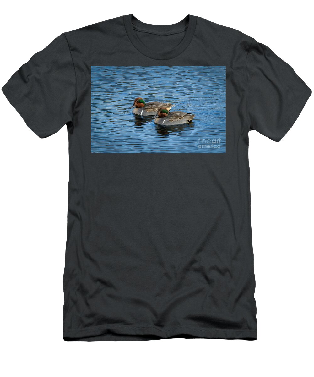 1 Green Winged Teal Mitch Shindelbower T-Shirt