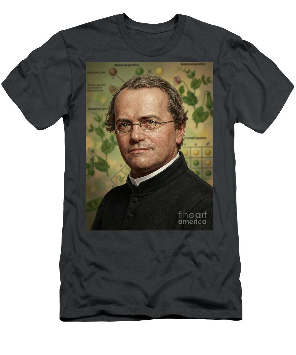 1 Gregor Johann Mendel the Father of Modern Genetics Gianpiero Lauretta T-Shirt
