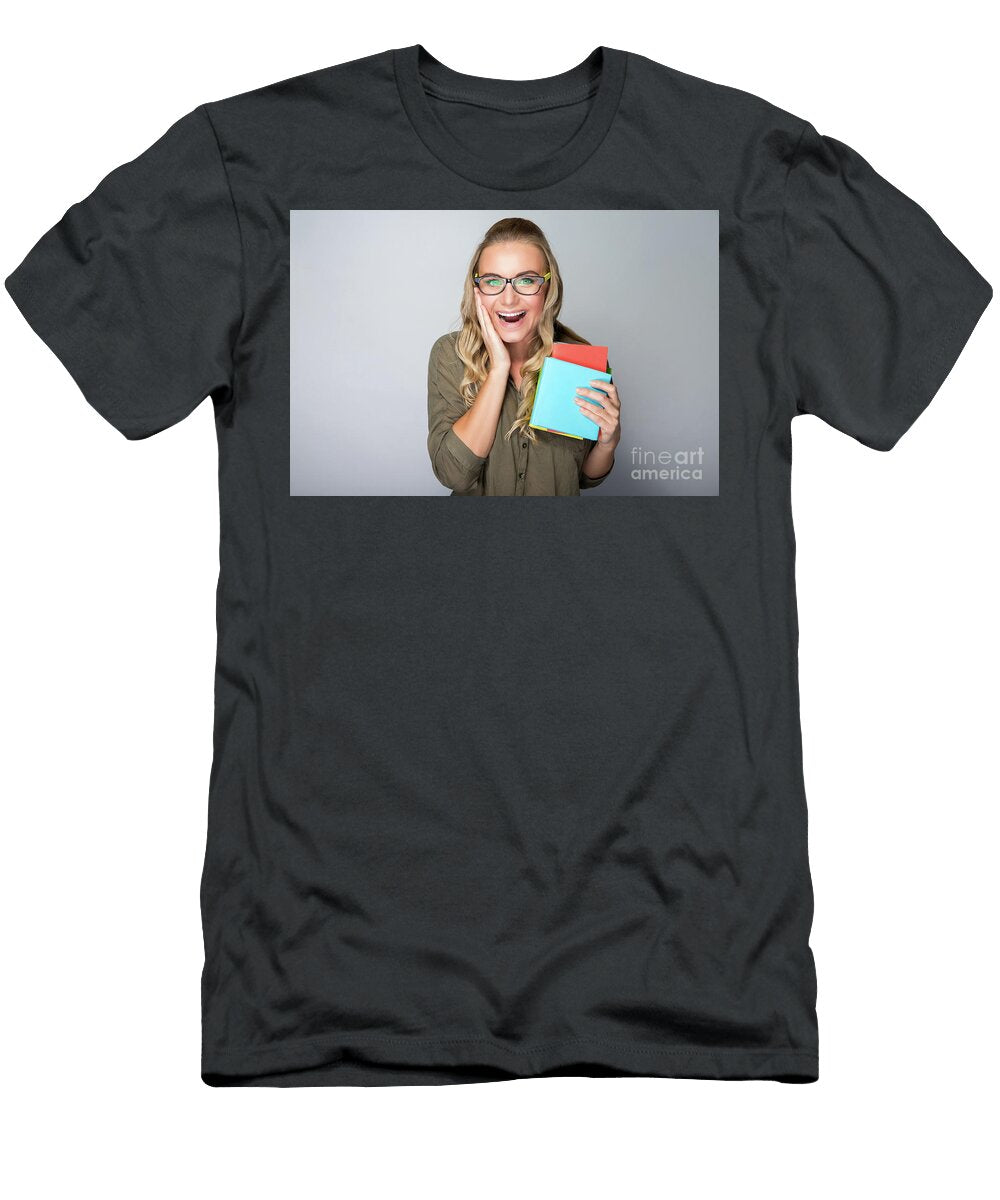 1 Happy Excited Student Girl Anna Omelchenko T-Shirt