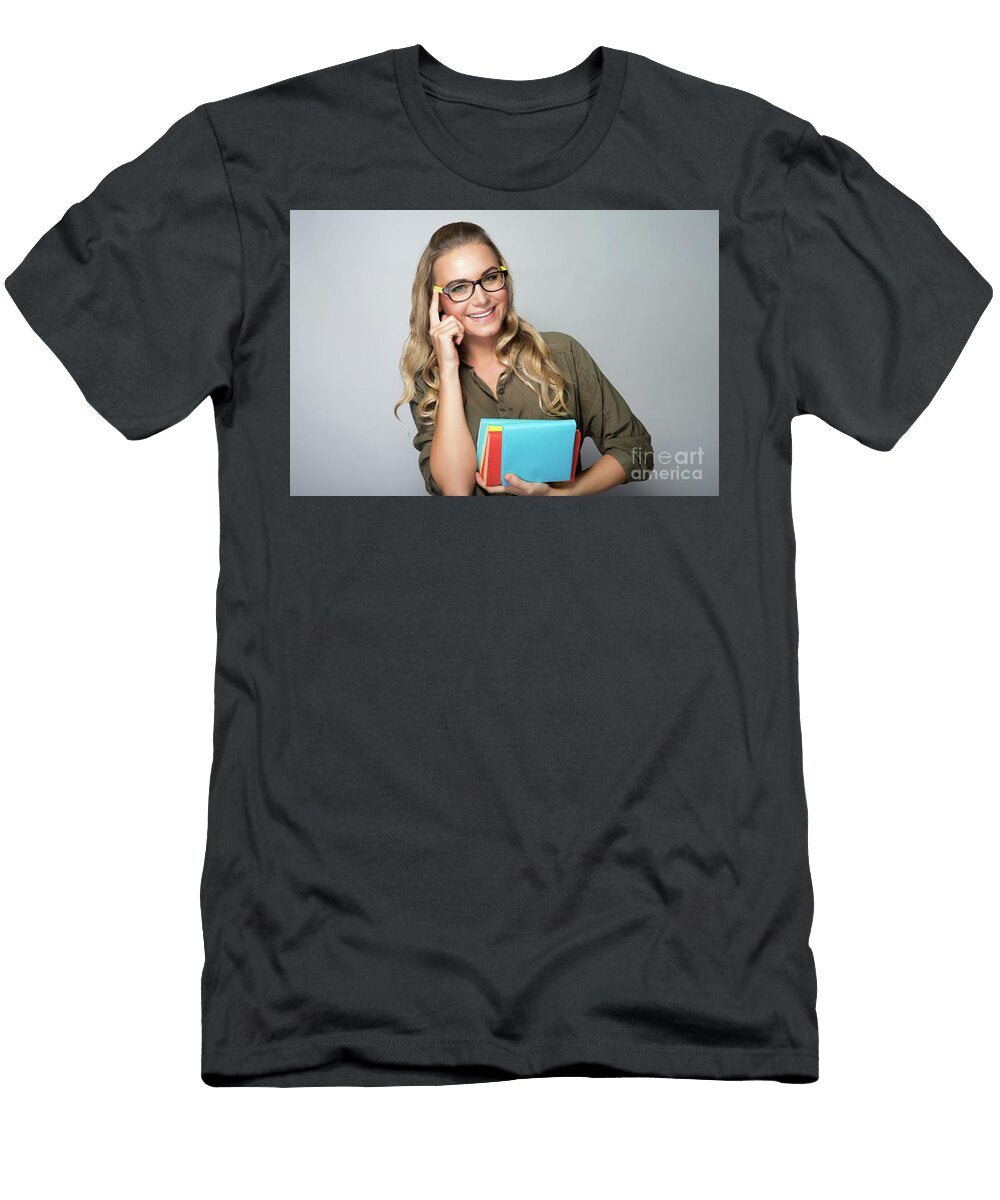 1 Happy Student Girl Portrait Anna Omelchenko T-Shirt
