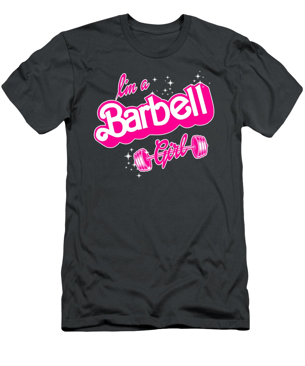 1 Im a Barbell Girl in Pink Sibainu T-Shirt