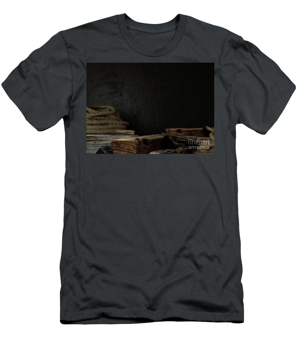 1 Indoor Stage of Wood and Rope Allan Swart T-Shirt