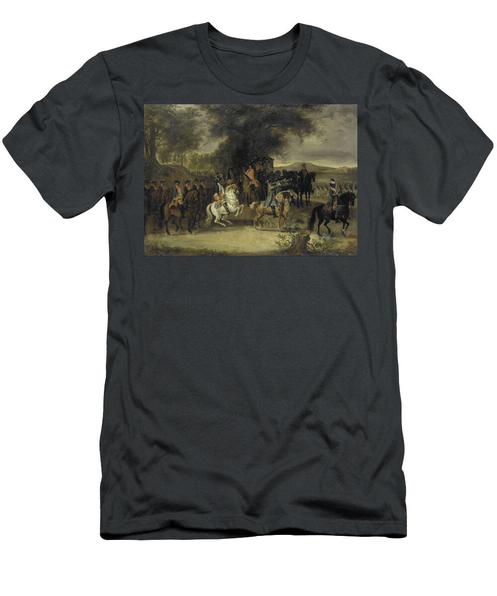 1 Inspection of a Cavalry Regiment Perhaps By William of Hesse Homburg Cornelis Troost T-Shirt