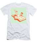 1 Kids Riding on a Book Csa Images T-Shirt