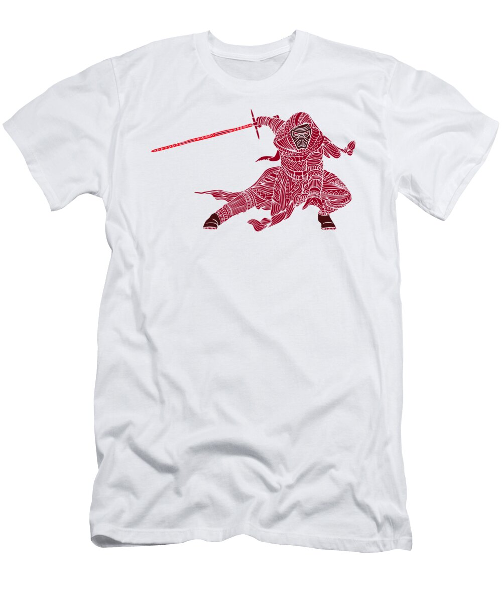 1 Kylo Ren Star Wars Art Red Studio Grafiikka T-Shirt
