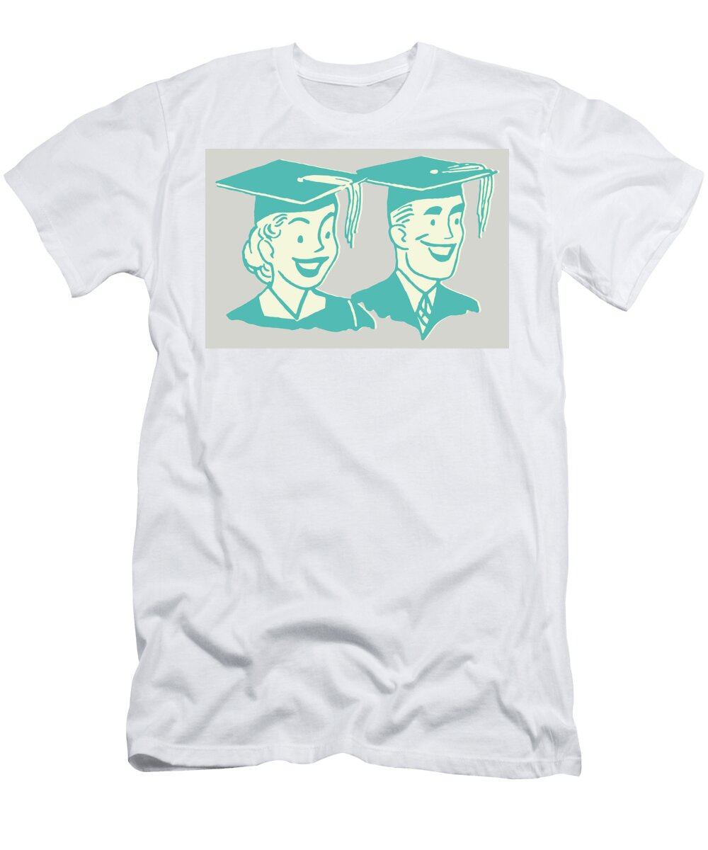 1 Male and Female Graduate Csa Images T-Shirt