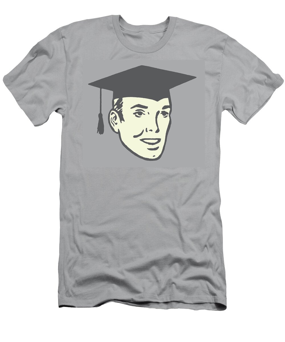 1 Male Graduate Wearing Mortarboard Csa Images T-Shirt