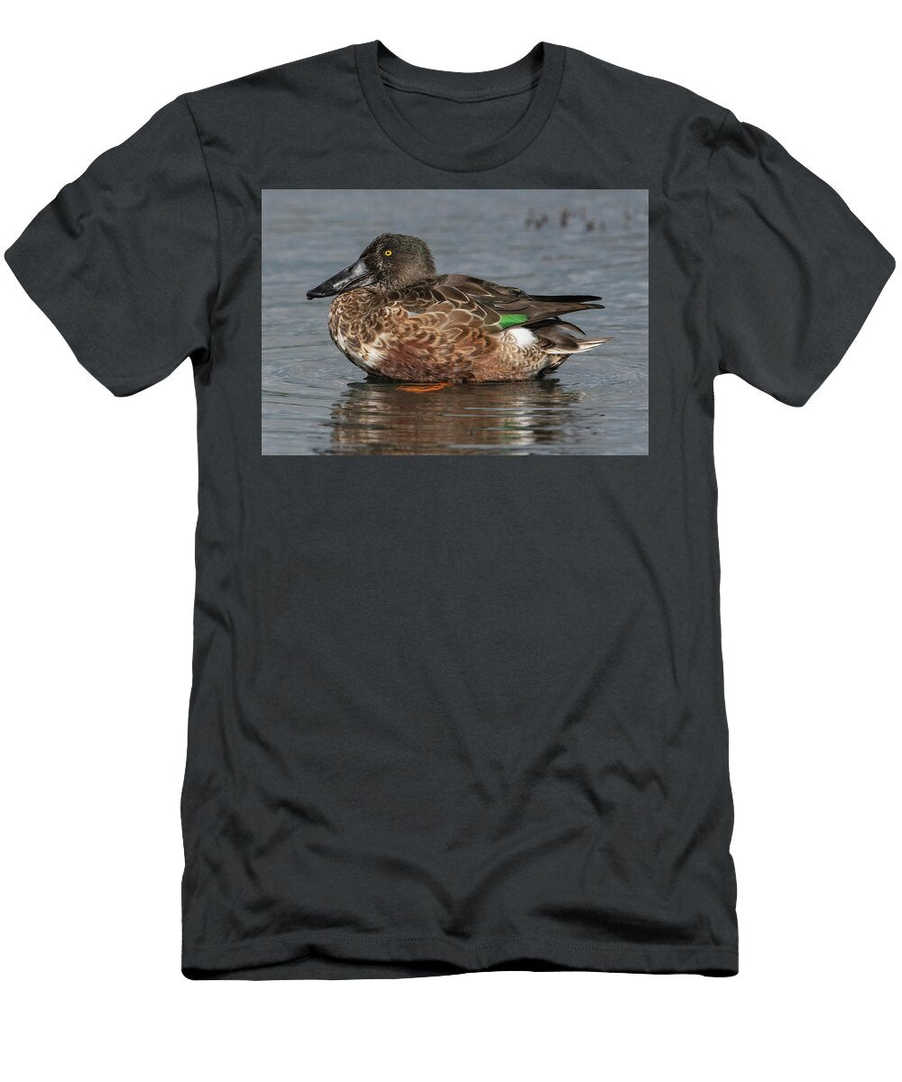 1 Male Northern Shoveler in Moult Resting on a Submerged Roger Powell Natureplcom T-Shirt