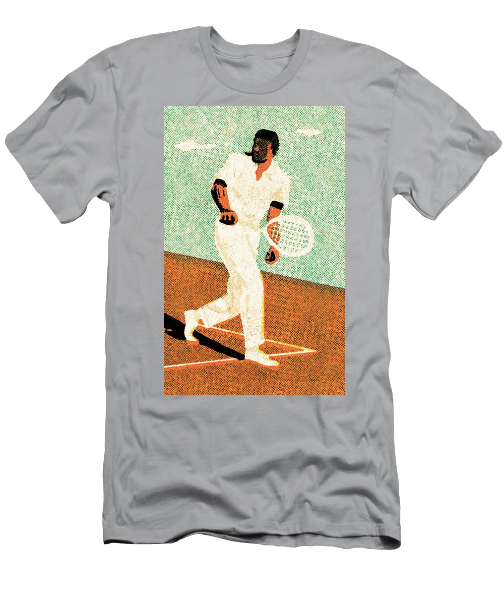 1 Male Tennis Player Csa Images T-Shirt