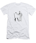 1 Man Giving Presentation and Pointing to Blank Paper on Easel Csa Images T-Shirt
