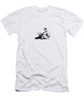 1 Man Reading Papers While Sitting on Floor Csa Images T-Shirt