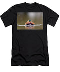 1 Mandarin Duck Drake Swimming on Pond in Falling Snow Oscar Dewhurst Natureplcom T-Shirt