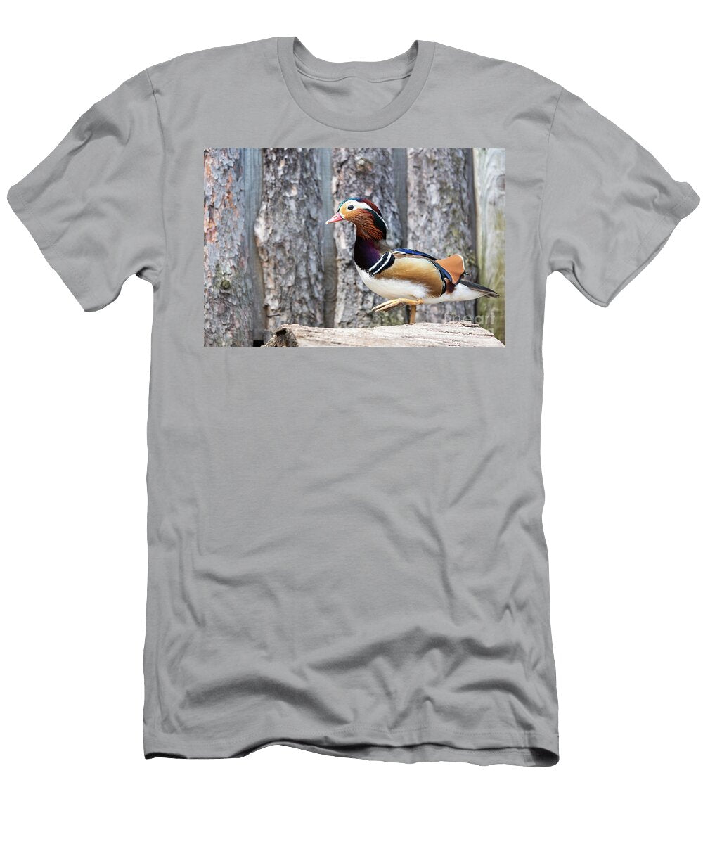 1 Mandarin Duck Portrait Michal Bednarek T-Shirt