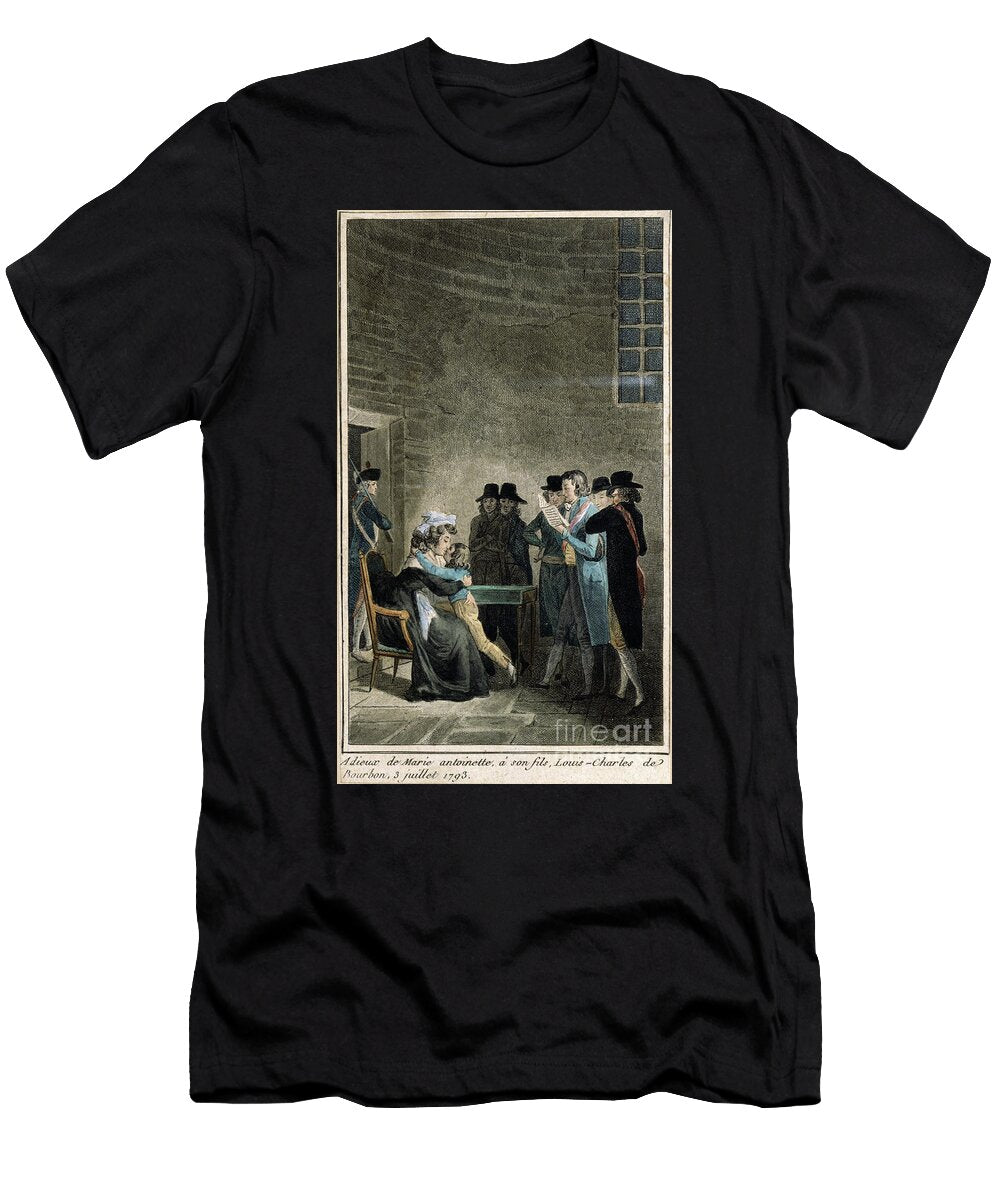 1 Marie Antoinette Bids Farewell to Her Son the Dauphin Louis Charles De Bourbon At the Temple 3rd July 1793 French School T-Shirt
