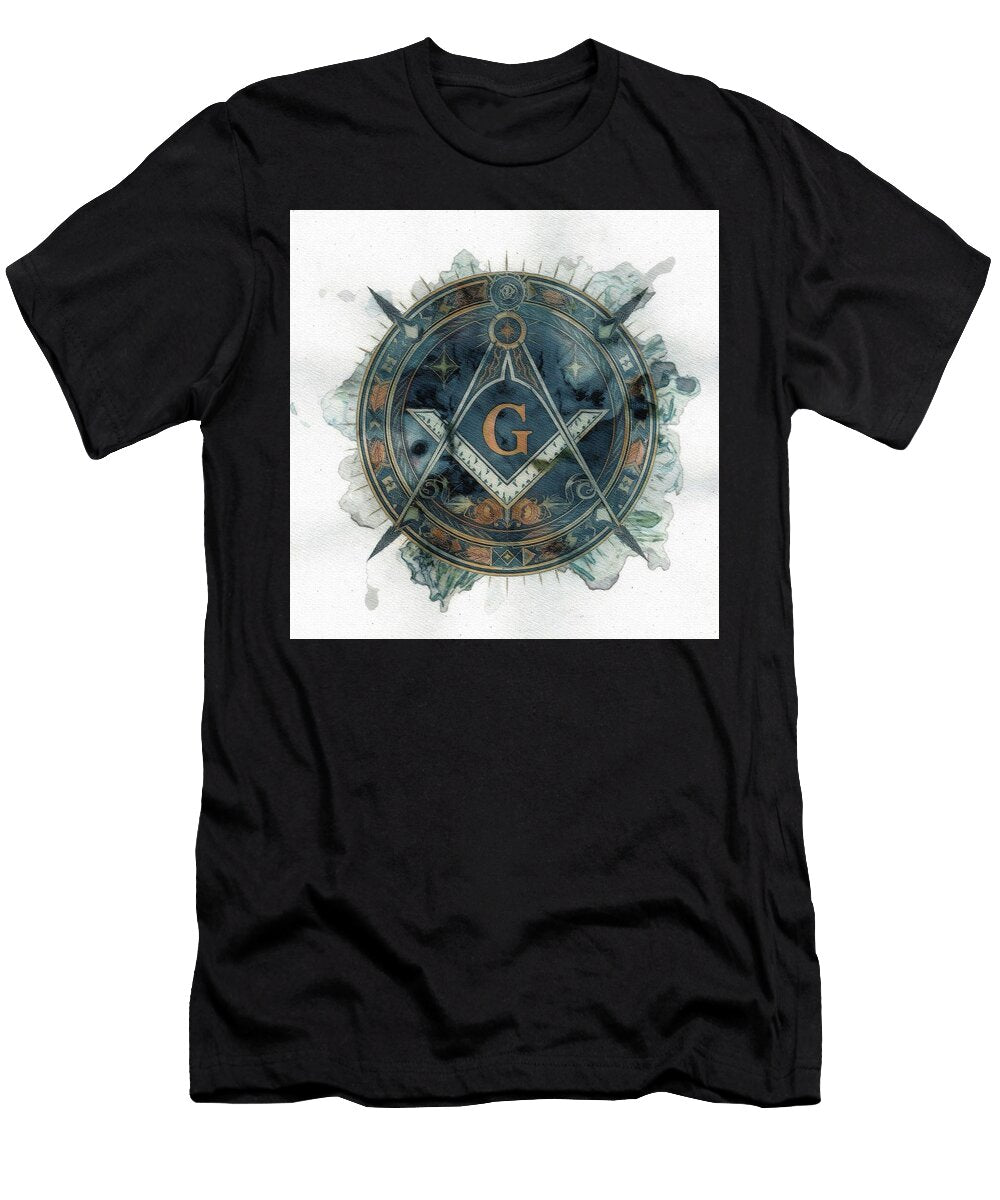 1 Masonic Emblem with Compass and Square Pierre Blanchard T-Shirt