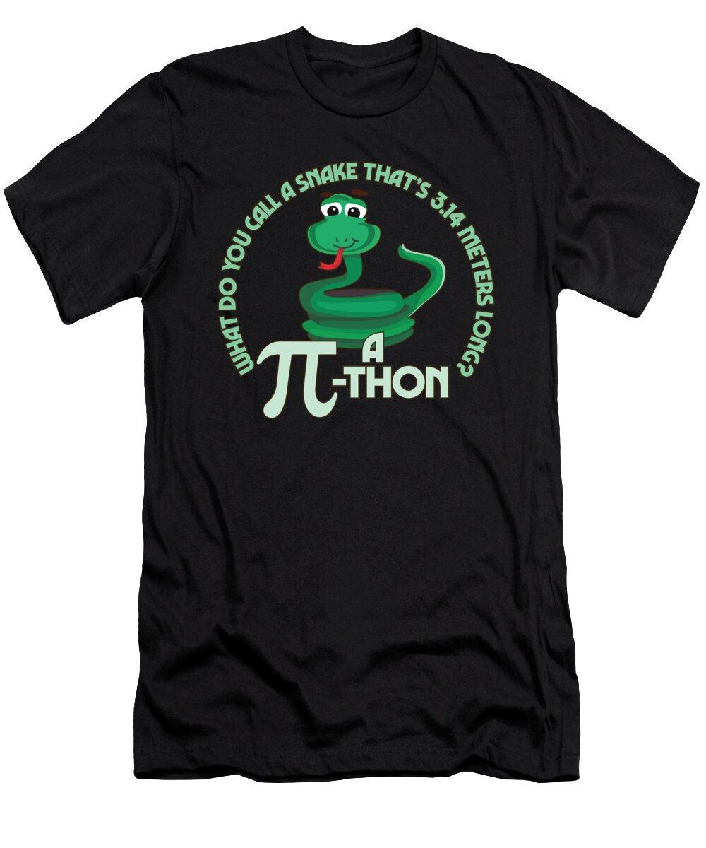 1 Math Pun Pi Thon Funny Snake Mathematics Meme Happy Pi Day Maximus Designs T-Shirt