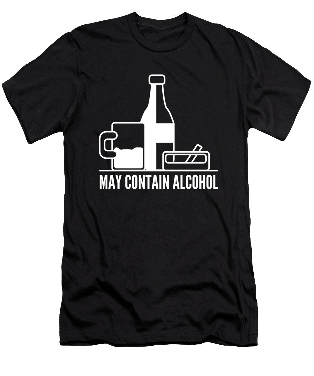 1 May Contain Alcohol Drinking Adrian Brendel Art T-Shirt