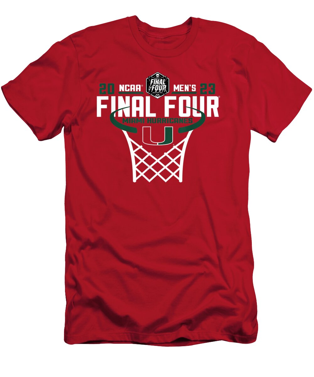 1 Miami Hurricanes Final Four 2023 Basketball Basketball Fans T-Shirt