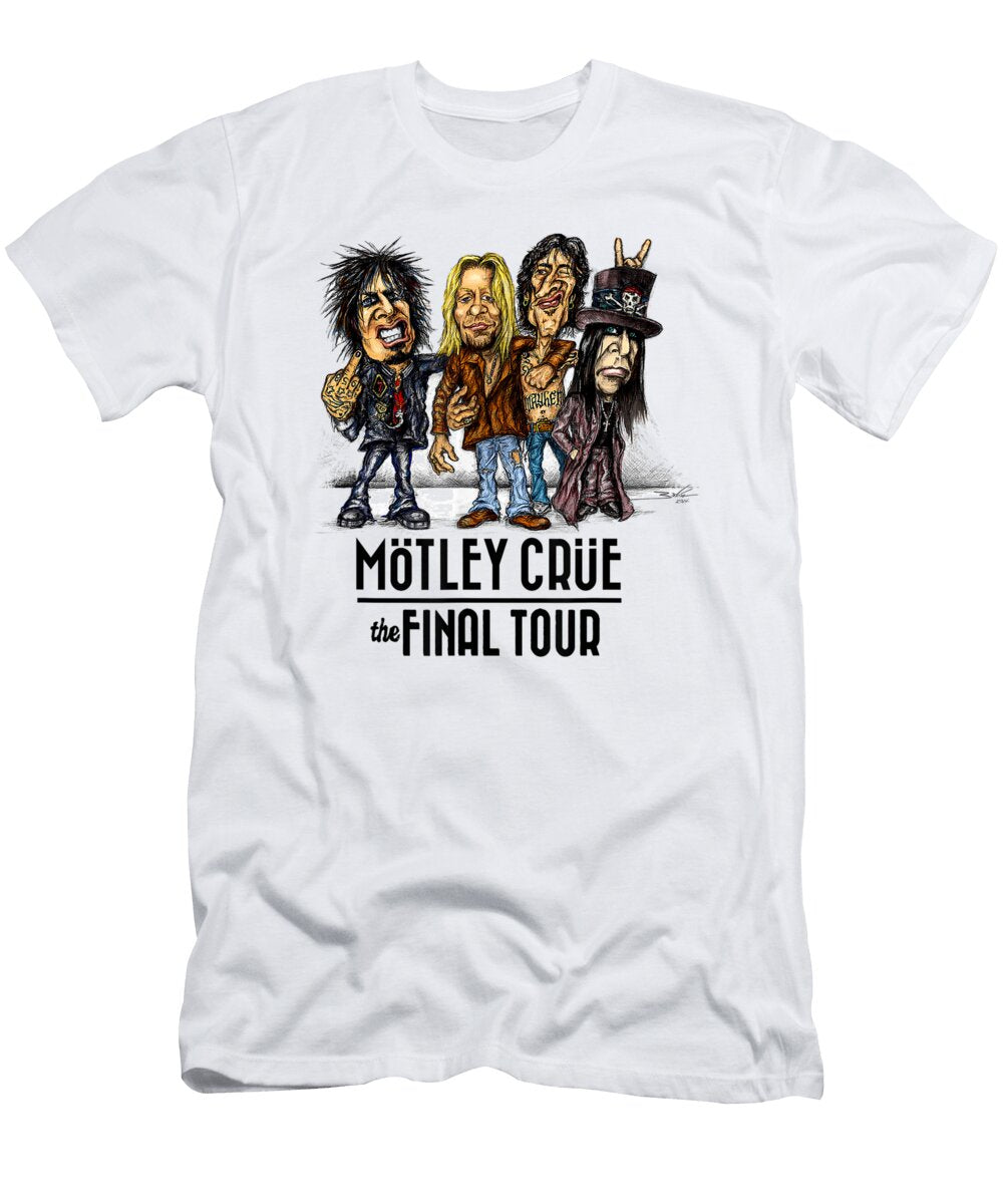 1 Motley Crue the Final Tour Caricature Motley Crue T-Shirt
