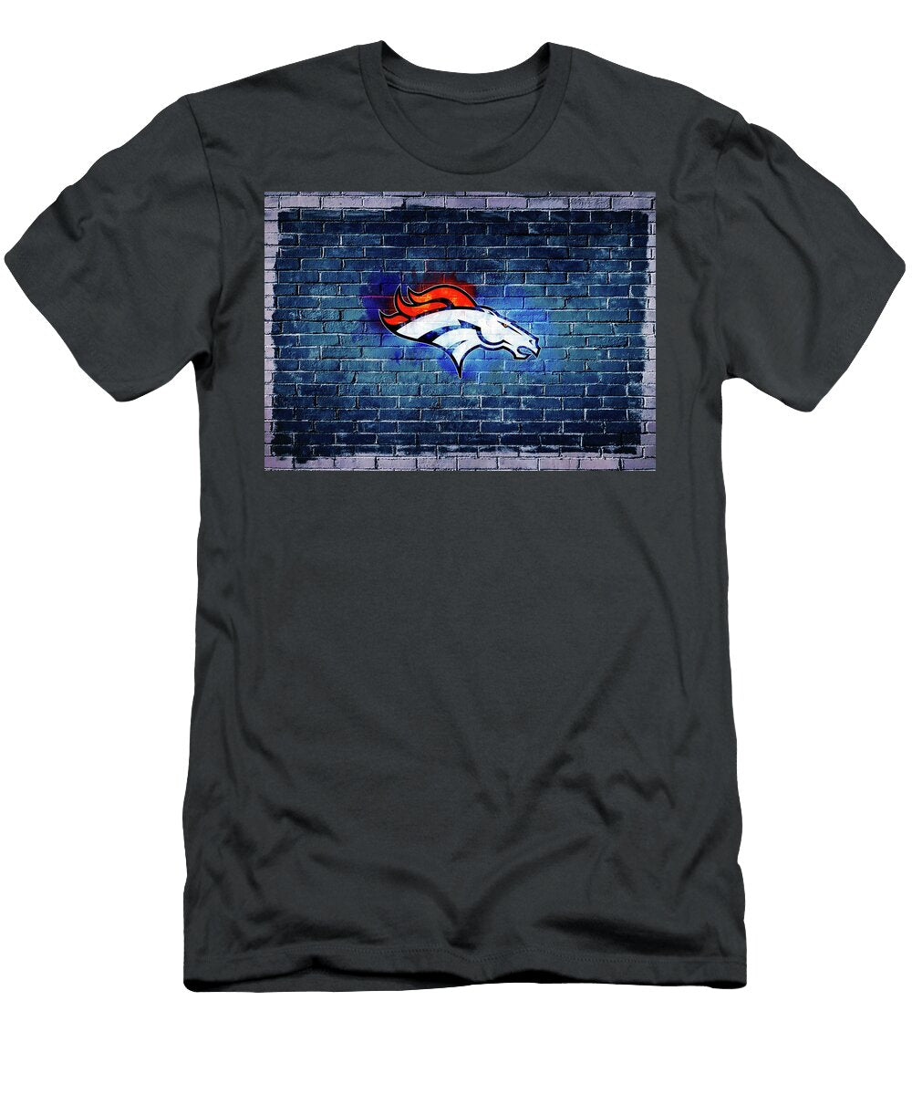 1 National Football League Denver Broncos Blue Leith Huber T-Shirt