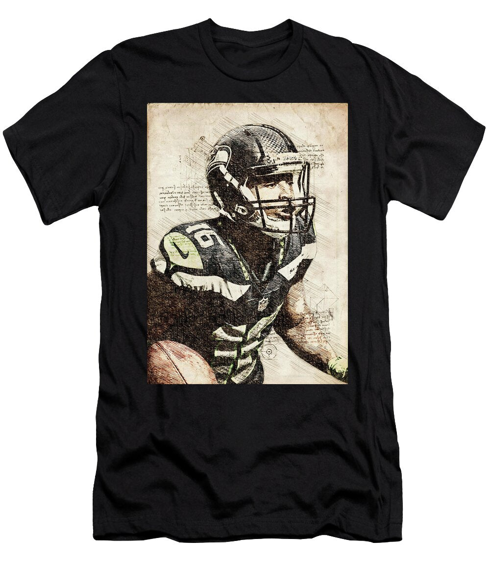 1 NFL Tyler Lockett Tylerlockett Tyler Lockett Tylerderonlockett Tyler Deron Lockett American Footbal Wrenn Huber T-Shirt