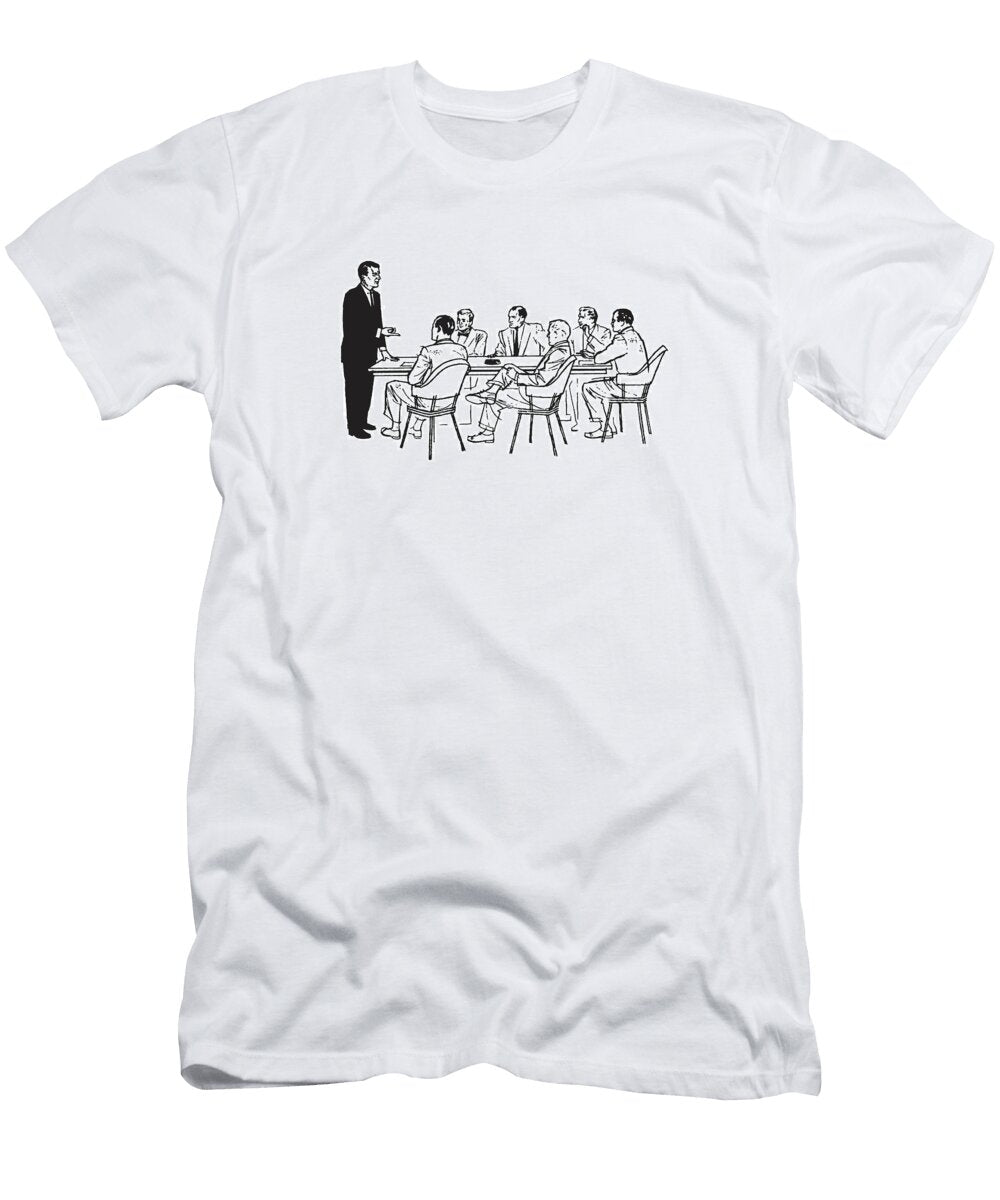 1 One Man Leading a Meeting At Work Csa Images T-Shirt