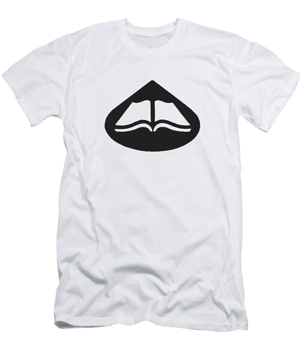 1 Open Book on Raindrop Shape Csa Images T-Shirt