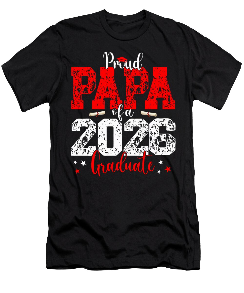 1 Papa Senior 2026 Proud Papa of a Class of 2026 Coami Tacti T-Shirt