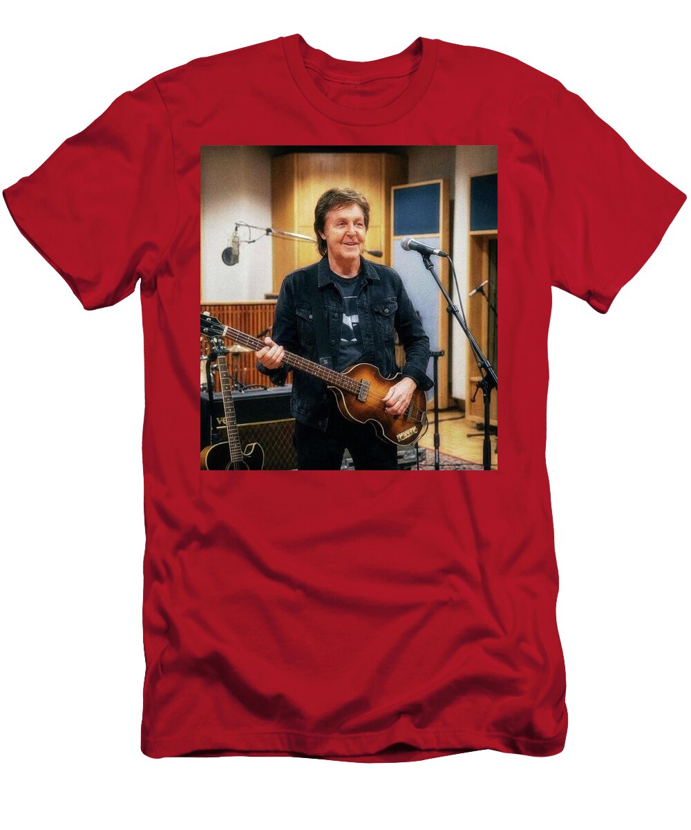 1 Paul Mccartney in Recording Studio Esoterica Art Agency T-Shirt