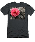 1 Pink Dahlia with John Lennon Quote Dawn Key T-Shirt