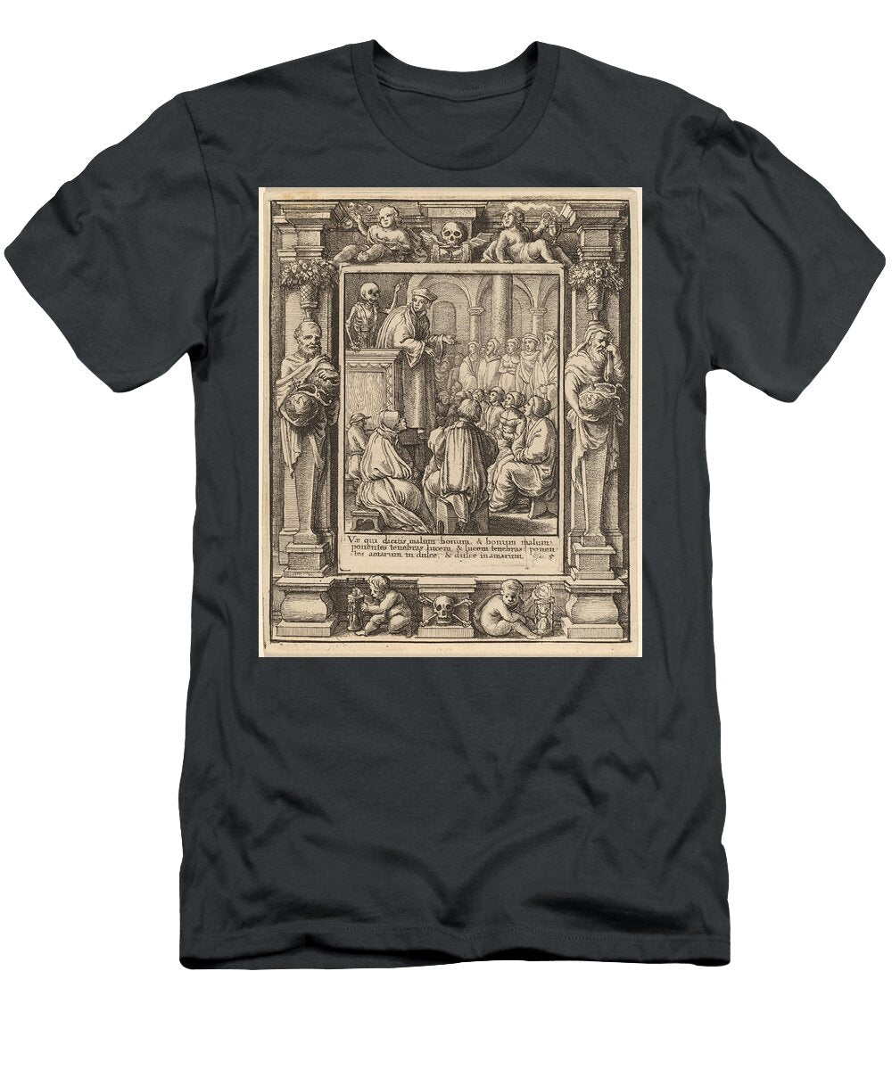 1 Preacher Wenceslaus Hollar After Hans Holbein the Younger After Abraham Van Diepenbeeck T-Shirt