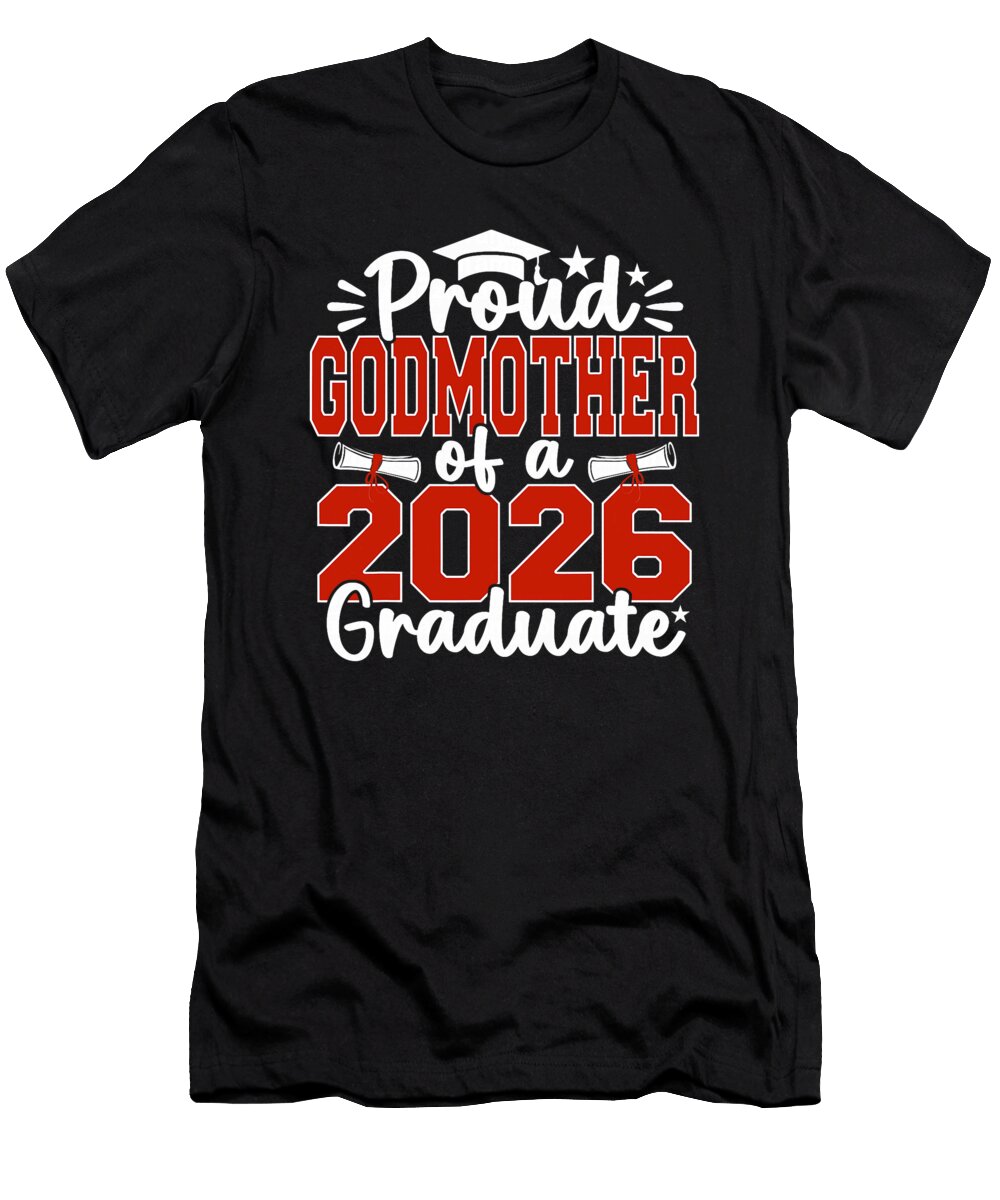 1 Proud Godmother of a Class of 2026 Graduate Coami Tacti T-Shirt