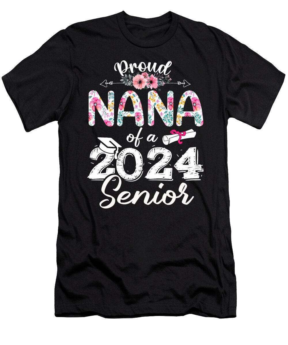1 Proud Nana of a 2024 Graduate Class of 24 Thepassionshop T-Shirt