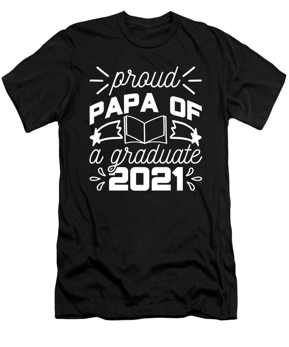 1 Proud Papa of a Graduate 2021 Licensed Art T-Shirt