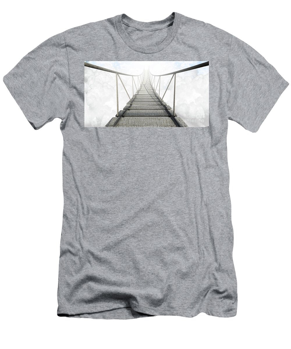 1 Rope Bridge Above the Clouds Allan Swart T-Shirt