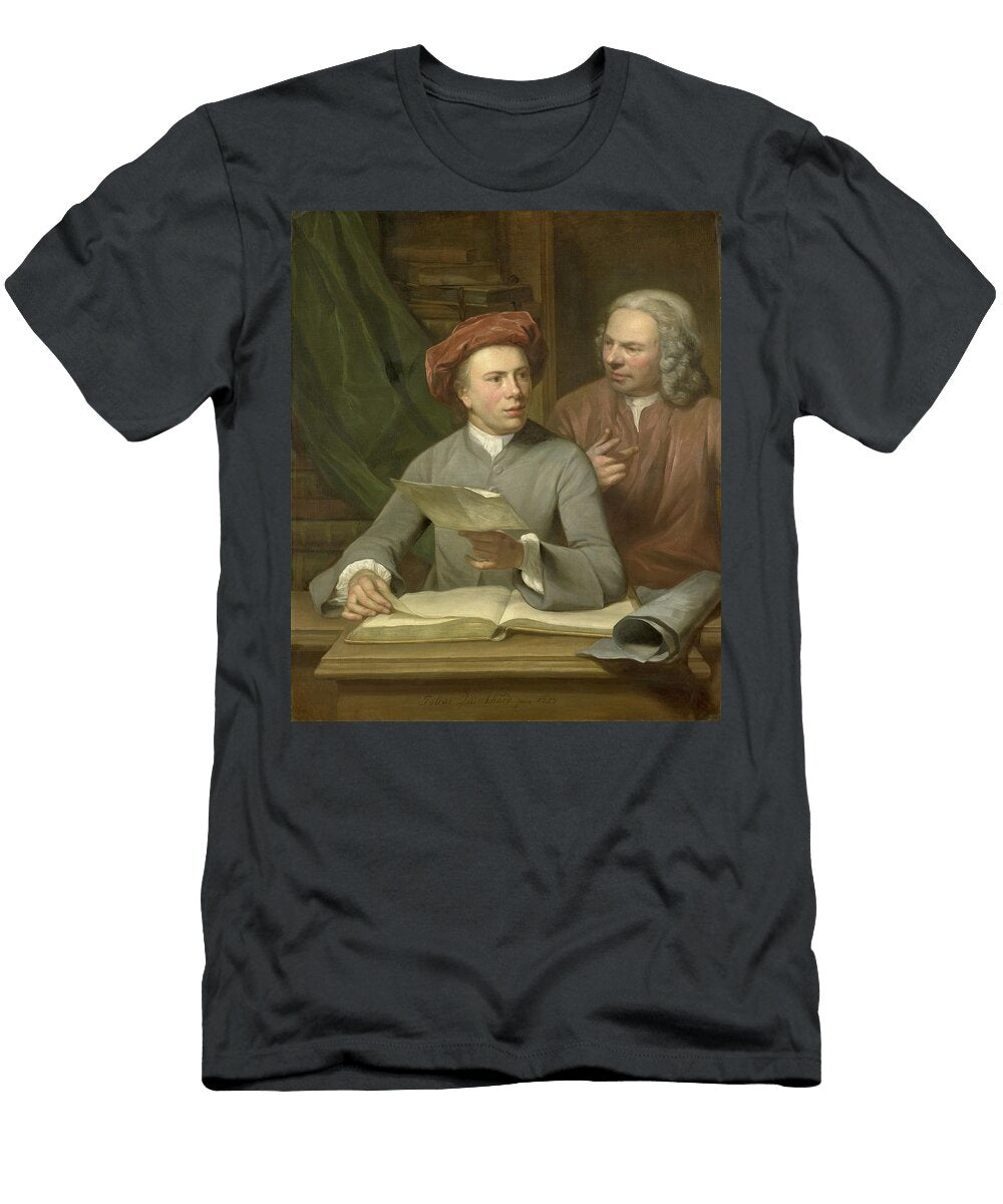 1 Self Portrait with His Father and Teacher Jan Maurits Quinkhard Standing Next to Him Julius Henricus Quinkhard T-Shirt