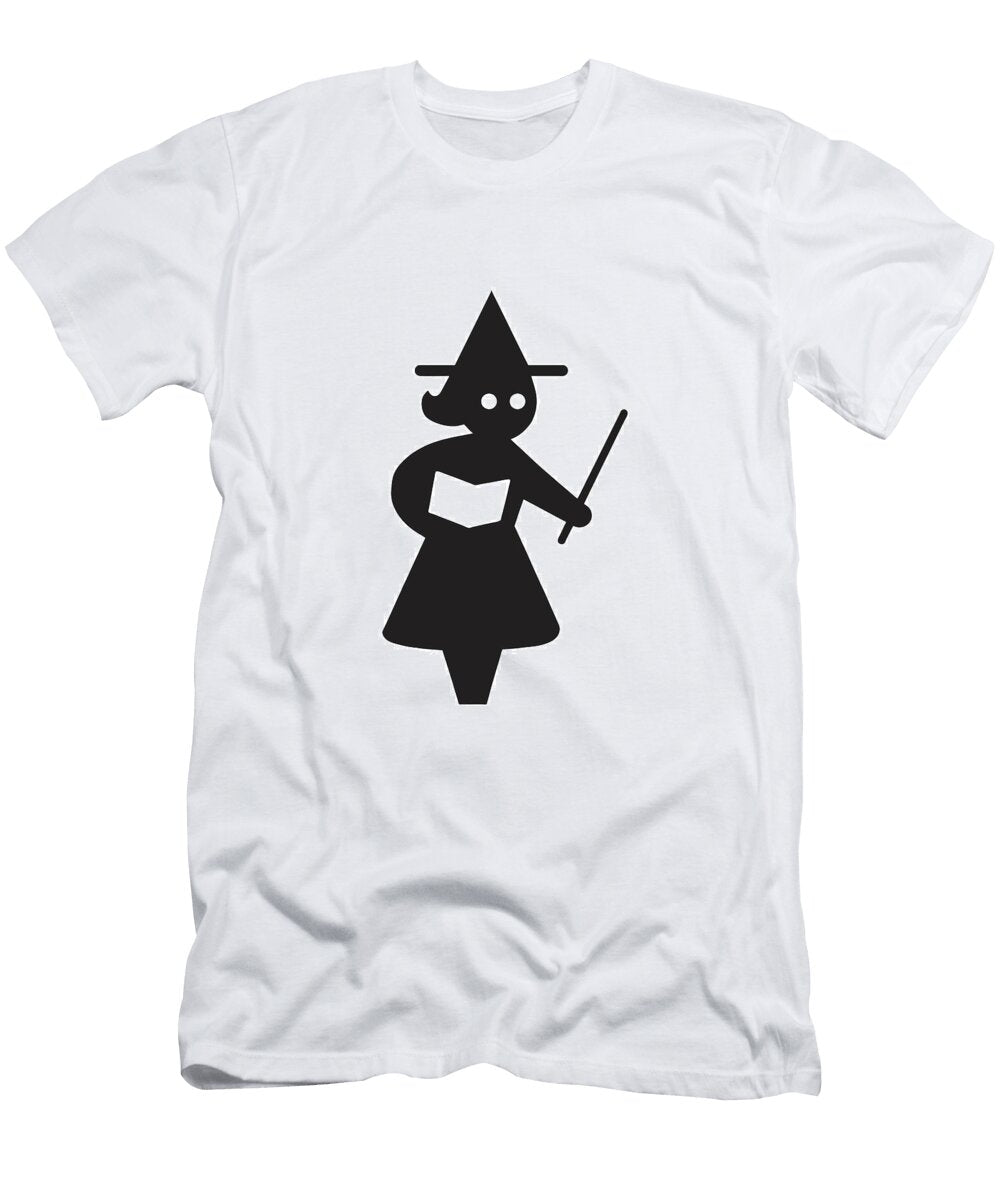 1 Silhouette of a Witch Csa Images T-Shirt