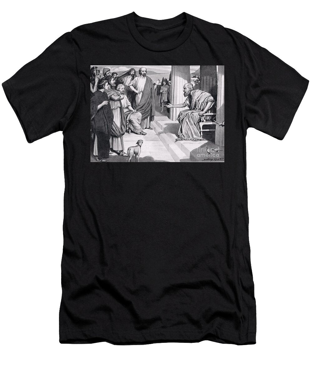1 Socrates Addressing the Athenians Illustration From Hutchinsons History of the Nations 1915 Dudley Heath T-Shirt