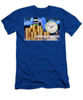 1 Stacks of Golden Coins Clock and the Financial Chart Sergey Pro T-Shirt