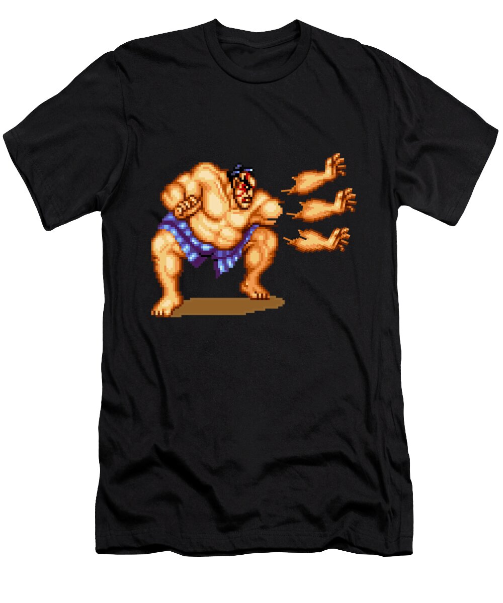 1 Street Fighter Pixel Art Funny Street Fighter Pixel Art Funny T-Shirt