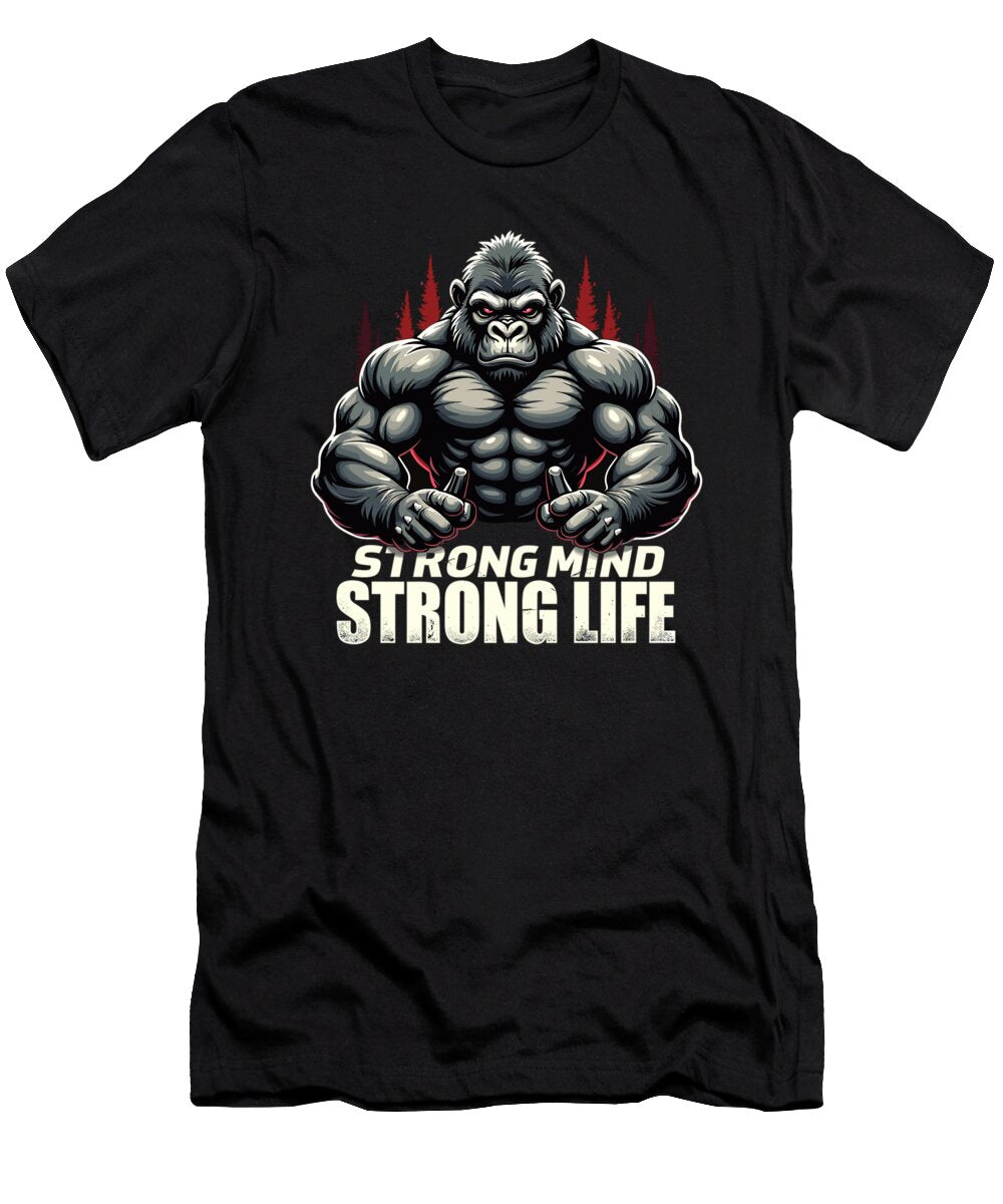 1 Strong Mind Strong Life Fitness Athlete Gym Steven Zimmer T-Shirt