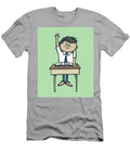 1 Student Raising Hand and Sitting At Desk Csa Images T-Shirt