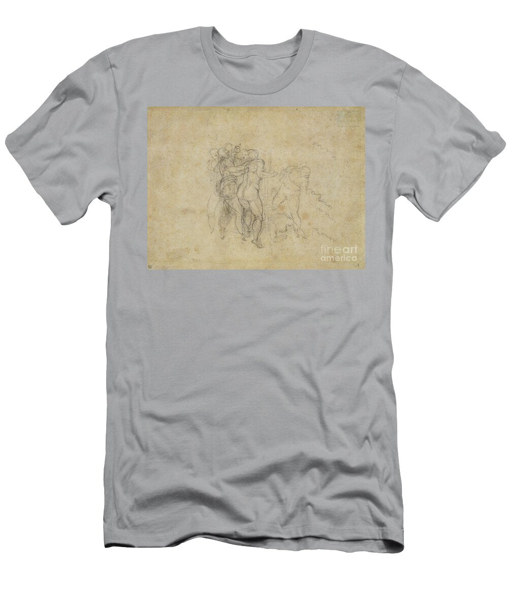1 Study for the Last Judgement Michelangelo Buonarroti T-Shirt