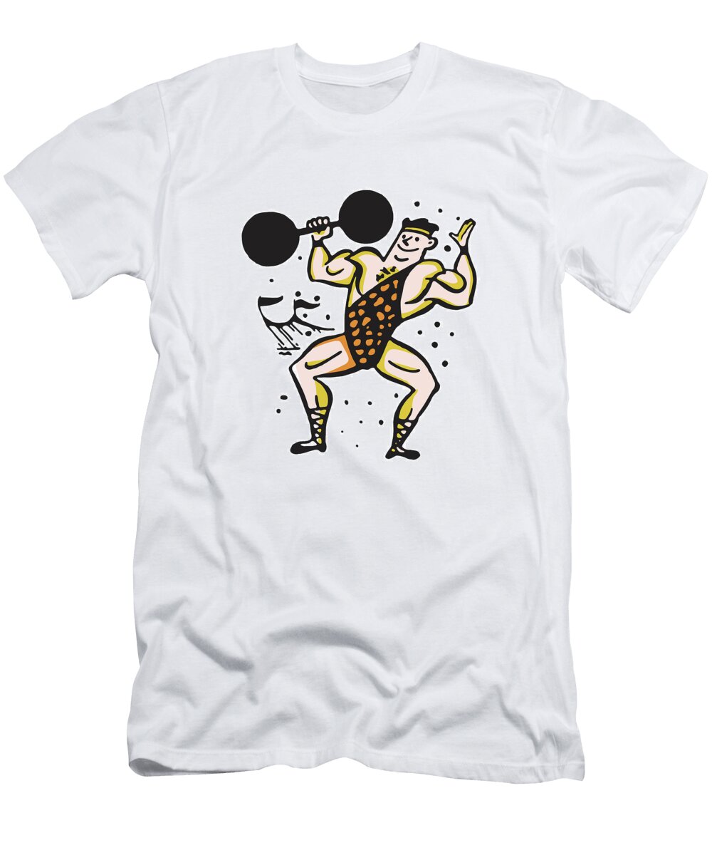 1 Tarzan with Barbell Csa Images T-Shirt