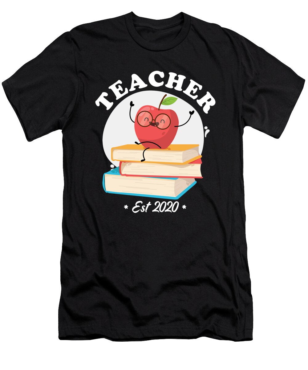1 Teacher Est 2020 Teaching School Gift Thomas Larch T-Shirt