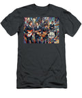 1 the Beatles Performing Abstract Portrait Art of Music Icons Iconic Musicians Legend Paint Sampadart Gallery T-Shirt