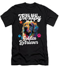 1 the Best Therapy Is a Golden Retriever Dog Mom Dad Goldie Maximus Designs T-Shirt